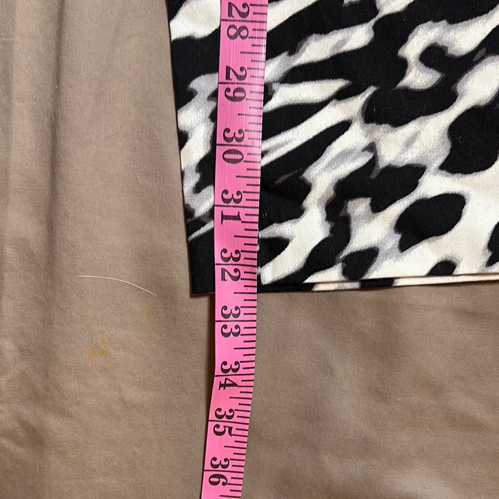 7th Avenue Black and White Animal Print Pants - Picture 7 of 9